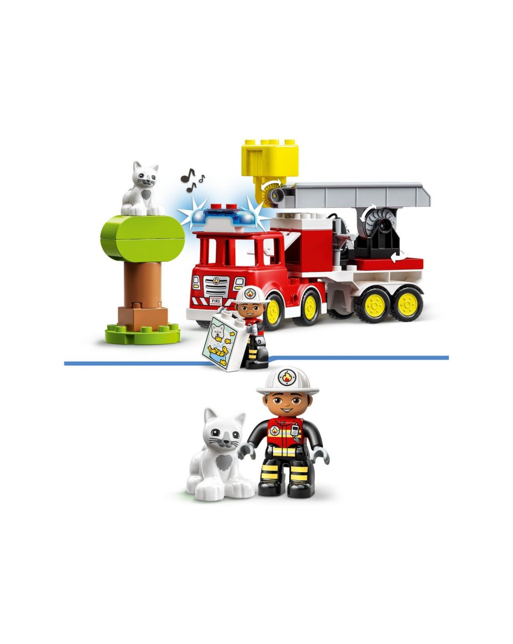 Lego duplo town πυροσβεστικό φορτηγό με φώτα και σειρήνα 10969 - LEGO DUPLO