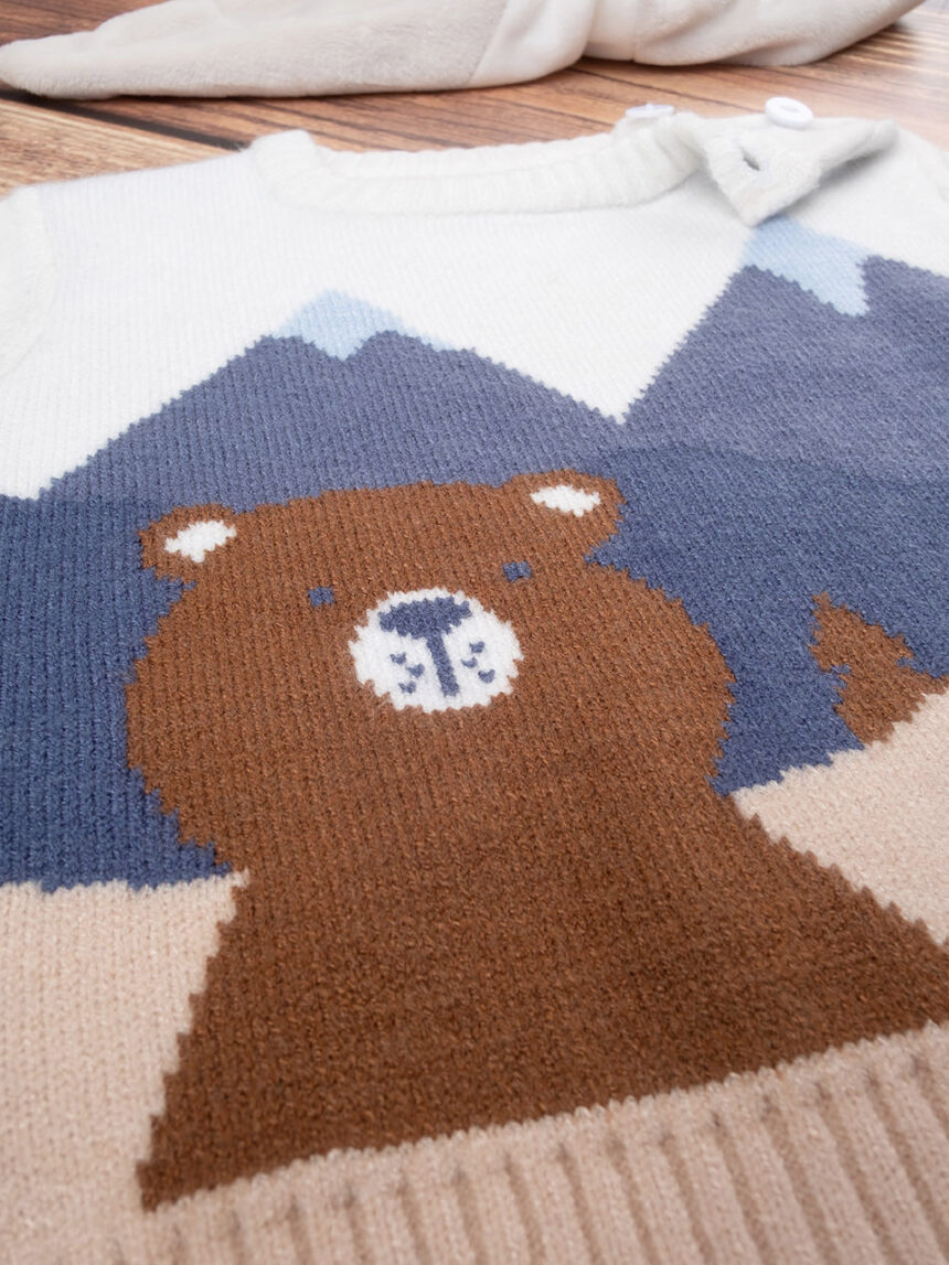 βρεφική μπλούζα με αρκουδάκι για αγόρι - Prénatal