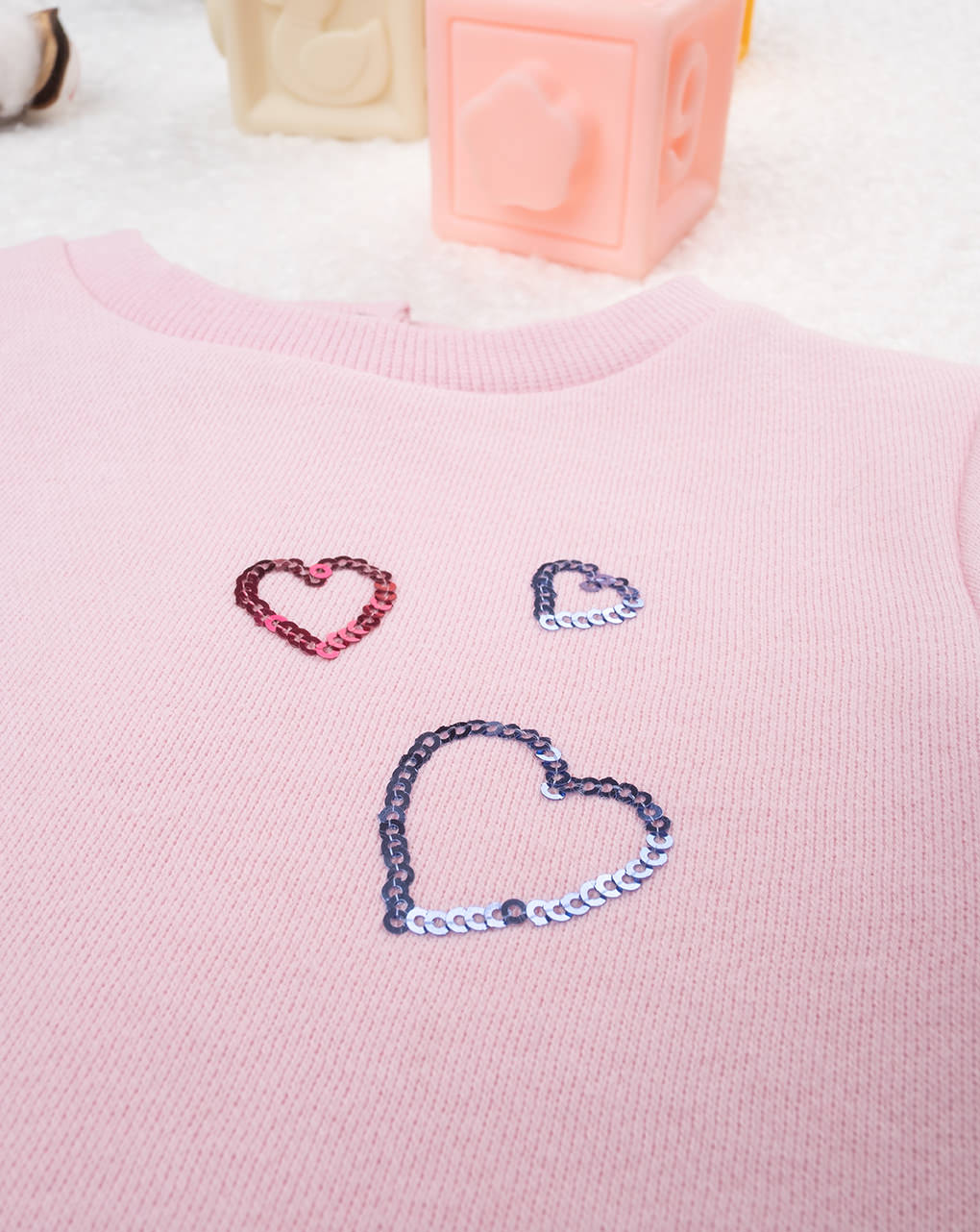 βρεφική μπλούζα φούτερ ροζ με 101 σκυλιά δαλματίας για κορίτσι - Prénatal