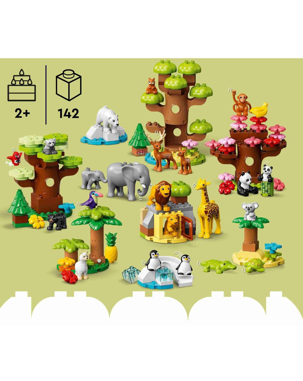 Lego duplo ζώα του κόσμου με playmat 10975 - LEGO DUPLO