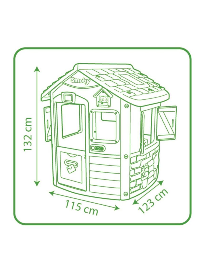 Smoby - jura lodge νέο σπιτάκι καταφύγιο smb810500 - Smoby