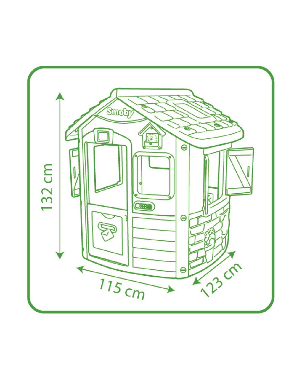 Smoby jura lodge νέο σπιτάκι καταφύγιο smb810500 - Smoby