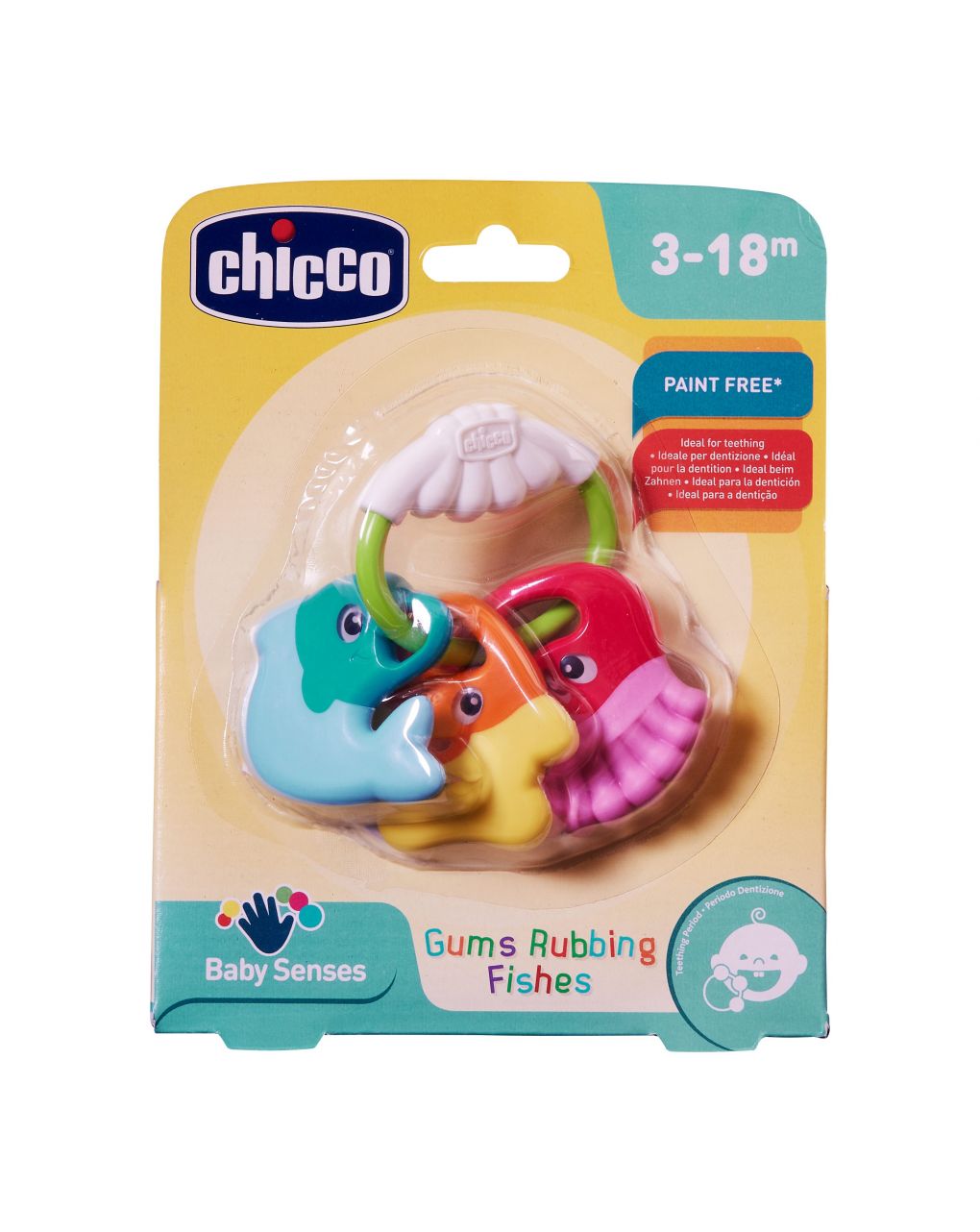 Chicco κουδουνίστρα χρωματιστά ψαράκια 05956-00 - Chicco