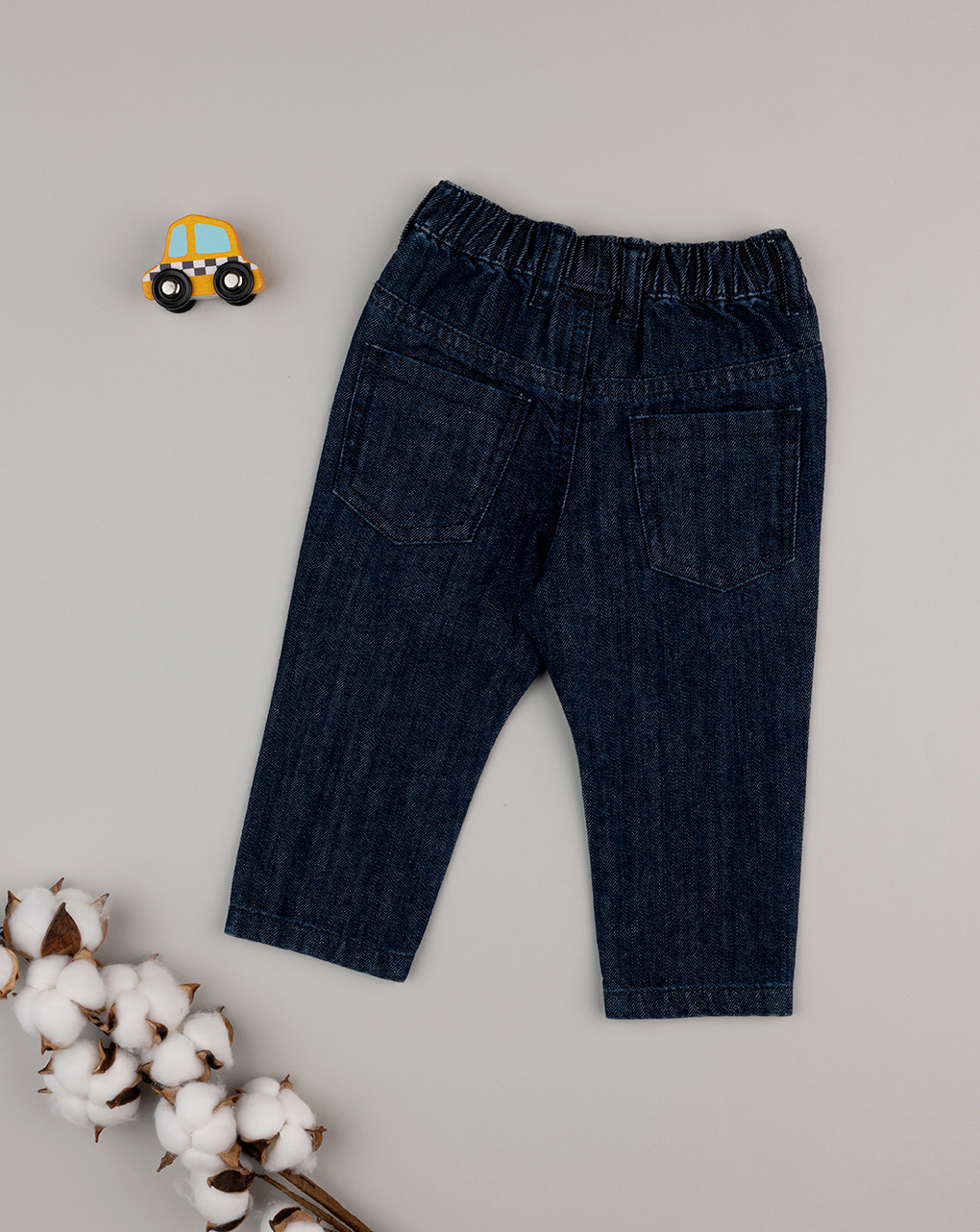 βρεφικό τζιν παντελόνι σκούρο μπλε για αγόρι - Prénatal