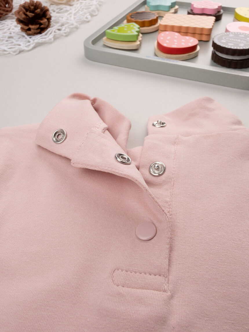 βρεφική μπλούζα ζιβάγκο ροζ για κορίτσι - Prénatal