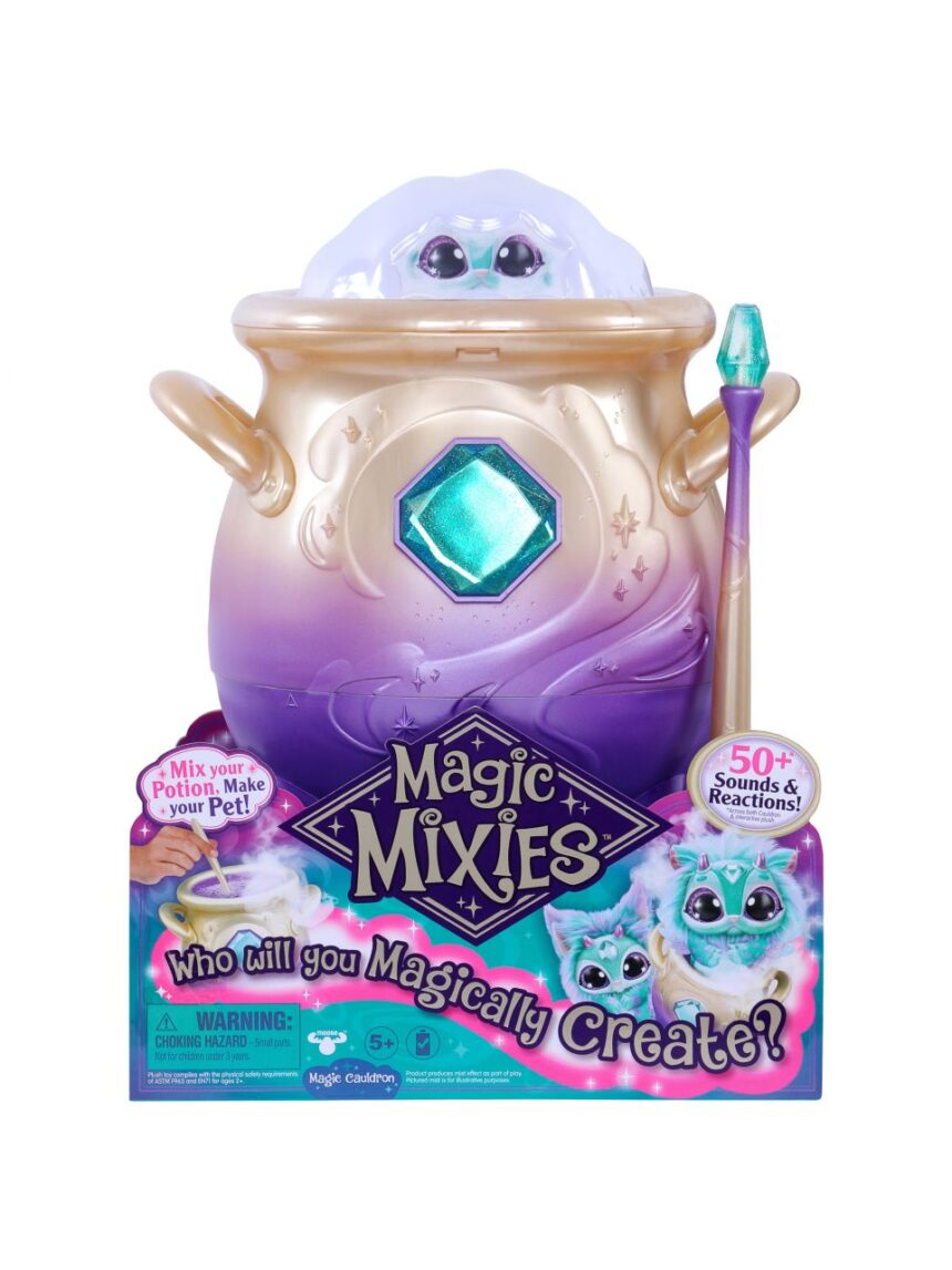 My magic mixies μαγικό καζάνι &amp; μαγικό λούτρινο πλασματάκι μπλε mgx01000 - MAGIC MIXIES