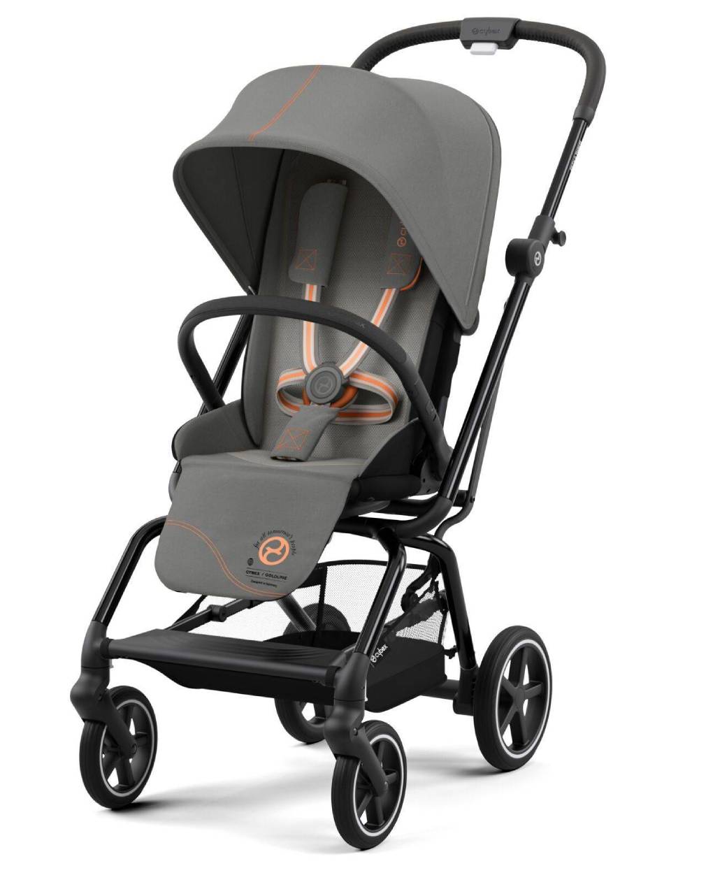 Cybex καρότσι περιπάτου eezy s twist plus 2 μαύρο - lava grey - Cybex