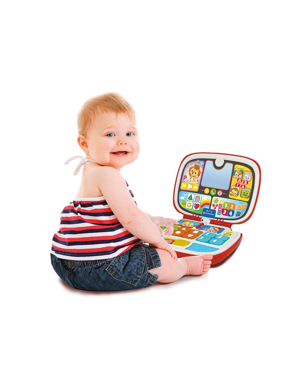 Baby clementoni βρεφικό εκπαιδευτικό baby laptop για 9-36 μηνών 1000-63375 - BABY CLEMENTONI