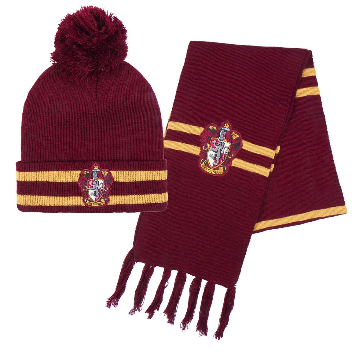 παιδικό χειμερινό σετ σκουφάκι και κασκόλ harry potter unisex