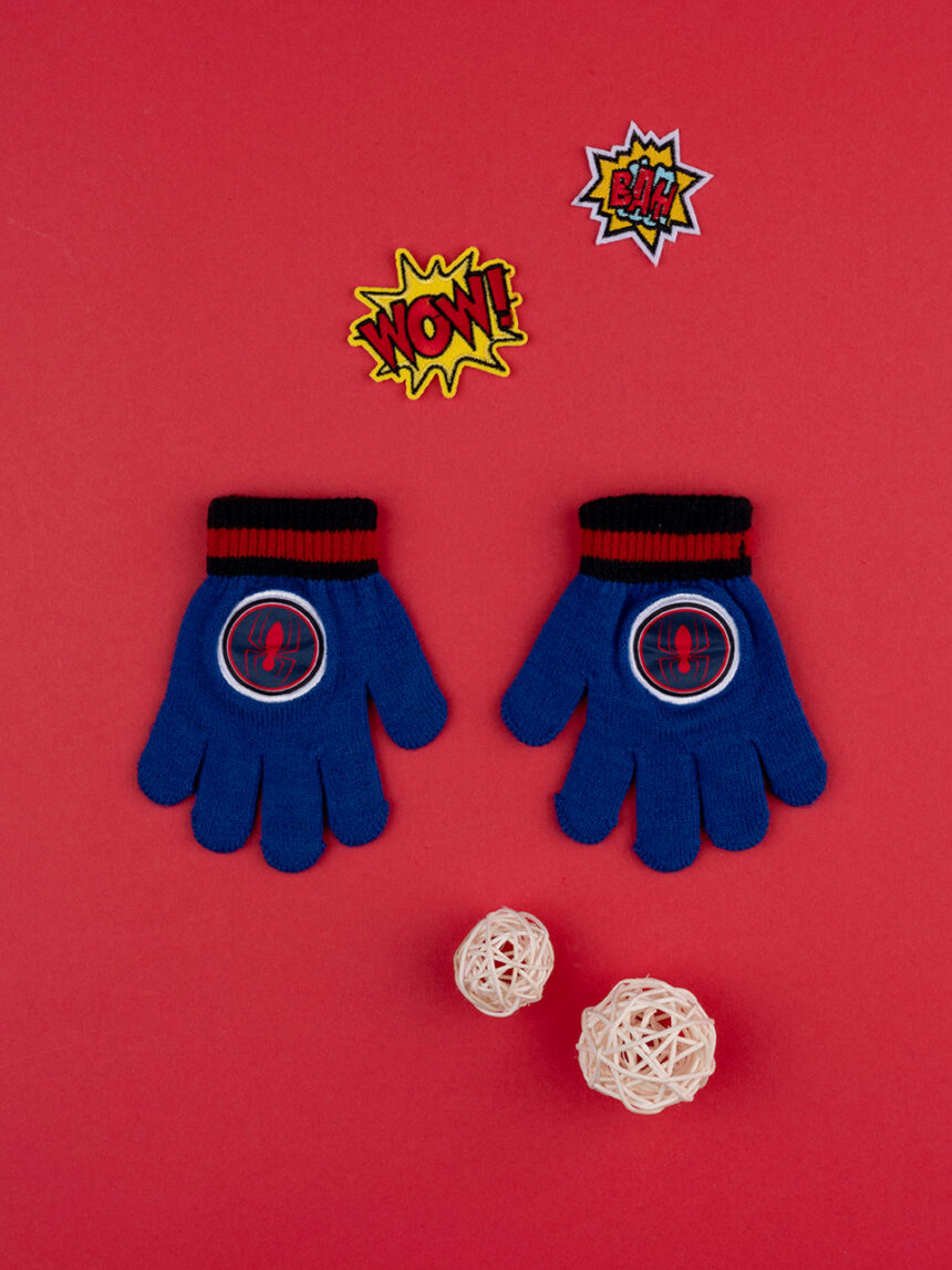 παιδικά γάντια μπλε με το spiderman για αγόρι - Prénatal