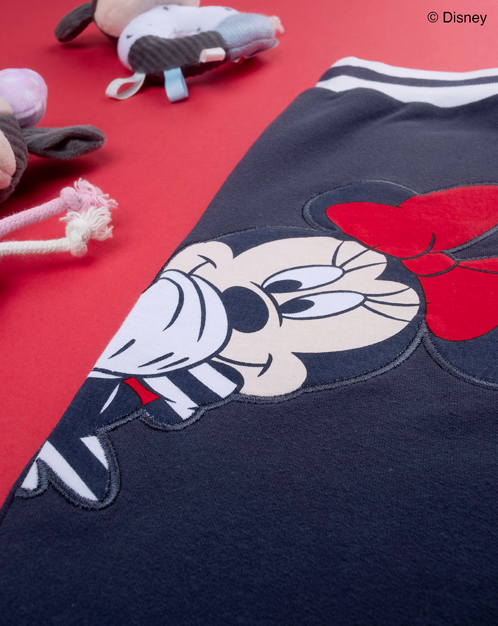 παιδικό παντελόνι φόρμας μπλε με τη minnie και το mickey για κορίτσι - Prénatal