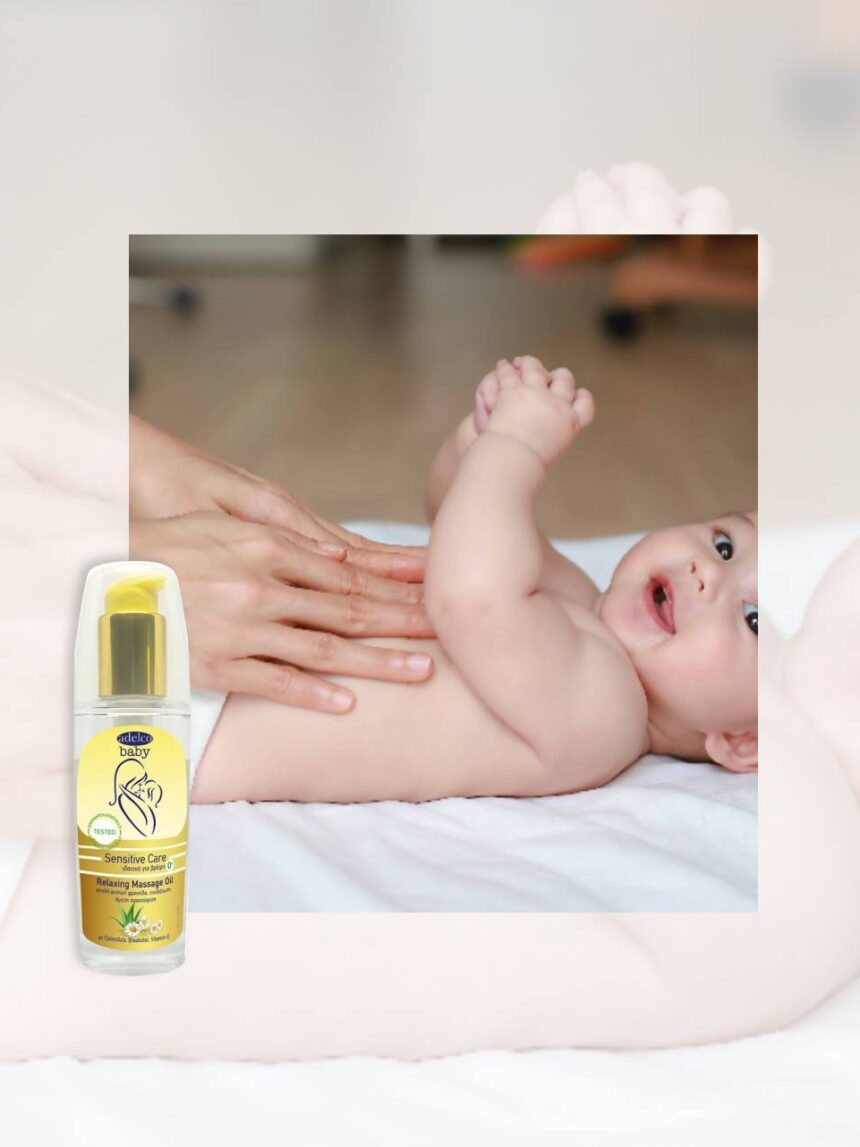 Adelco baby sensitive care relaxing massage oil 110ml - ADELCO BABY SENSITIVE CARE