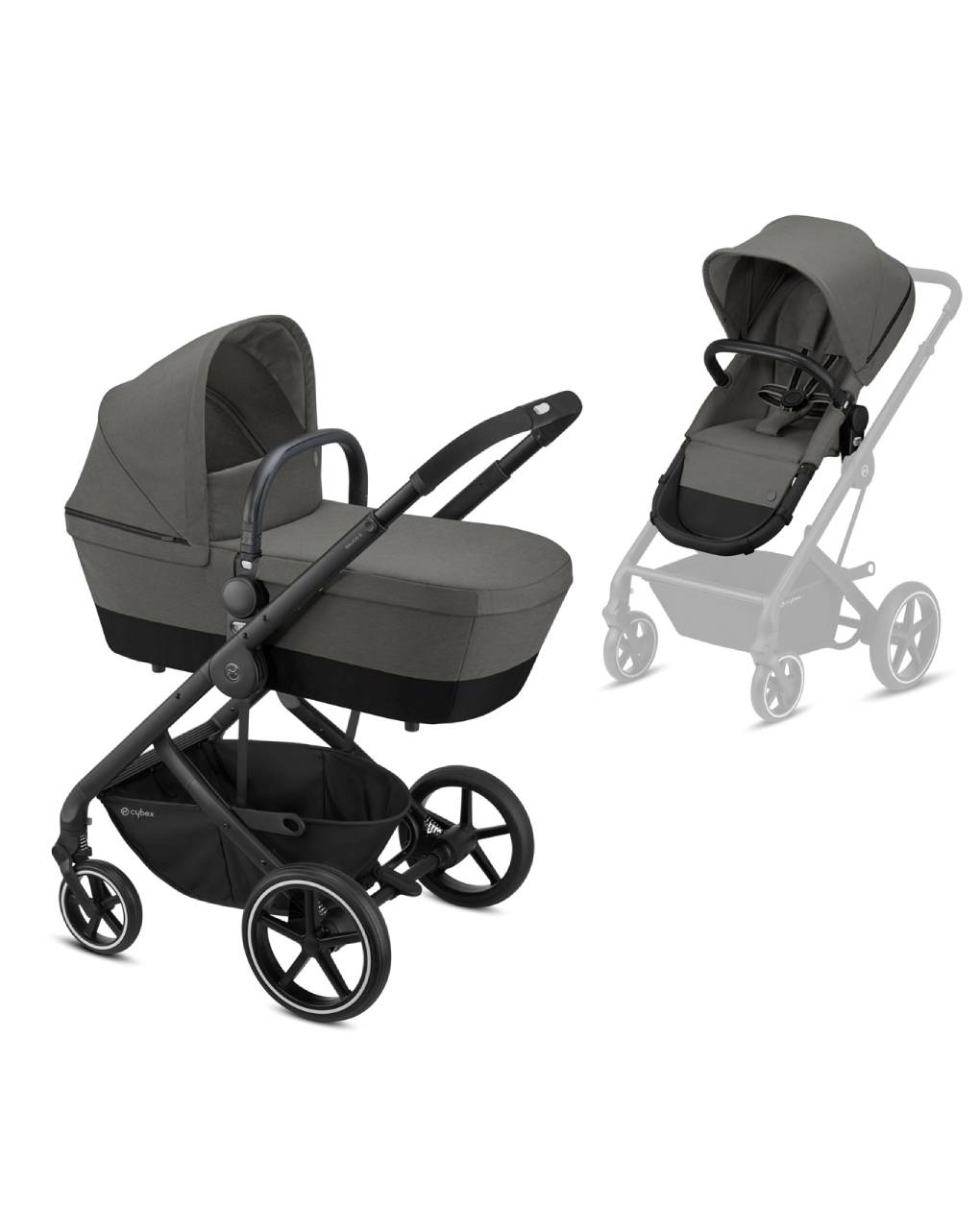 Cybex καρότσι balios s 2in1, soho grey - Cybex