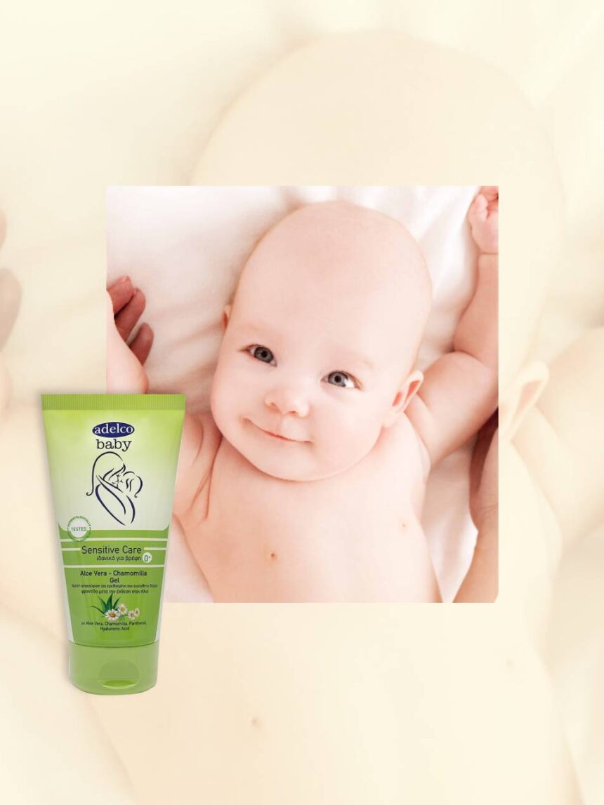 Adelco baby sensitive care aloe vera - chamomilla gel 150ml - ADELCO BABY SENSITIVE CARE