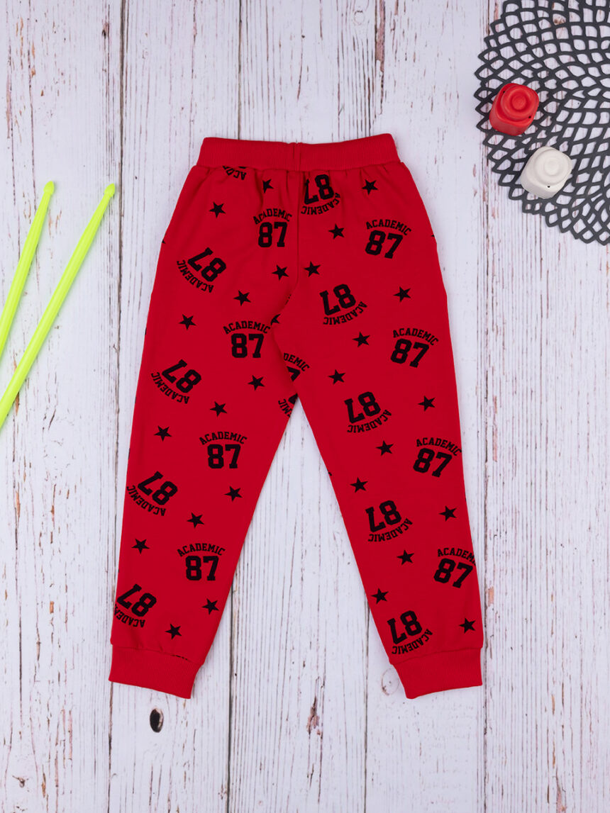 παιδικό παντελόνι φόρμας κόκκινο για αγόρι - Prénatal