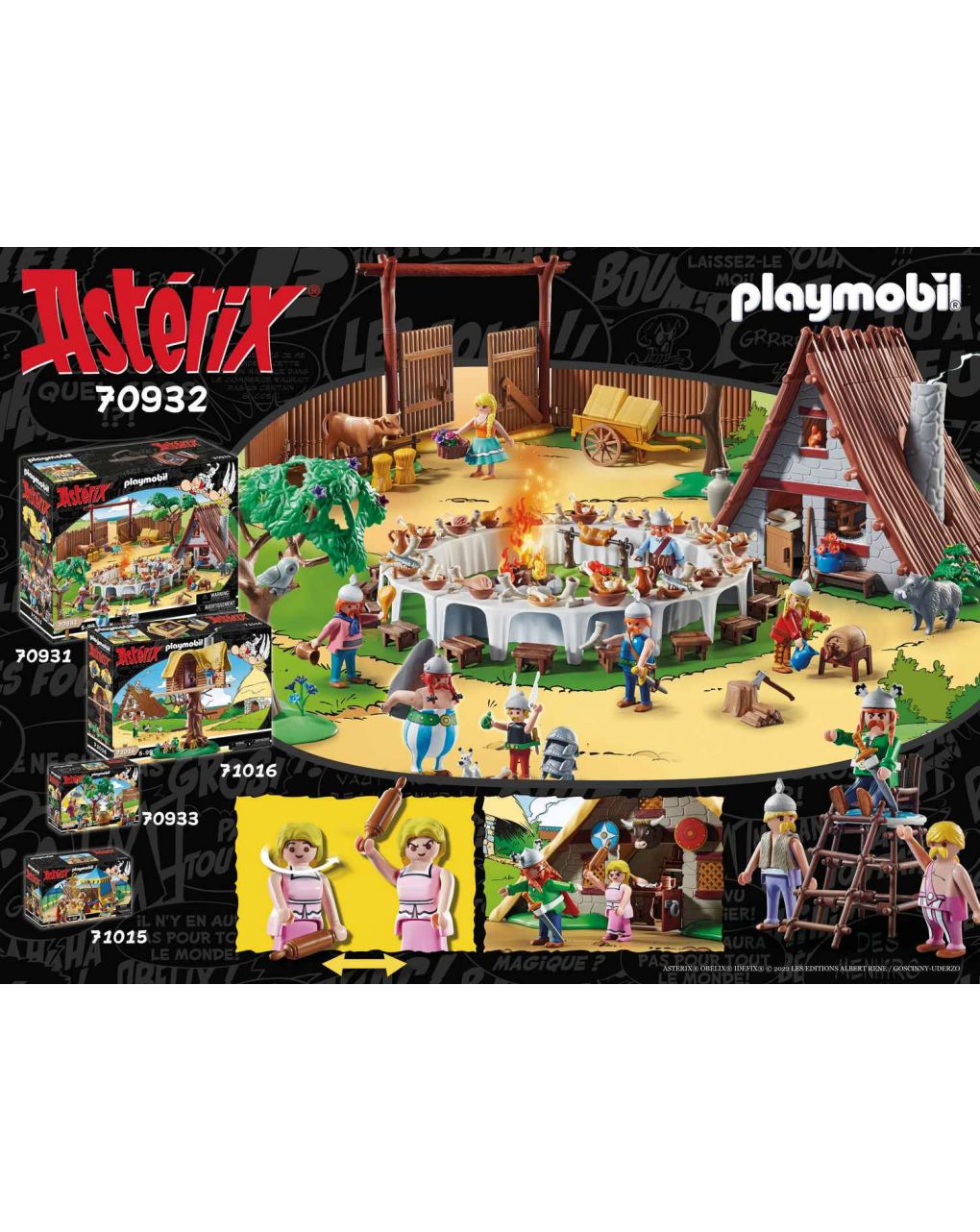 Playmobil asterix : η καλύβα του αρχηγού μαζεστίξ 70932 - PLAYMOBIL : ASTERIX