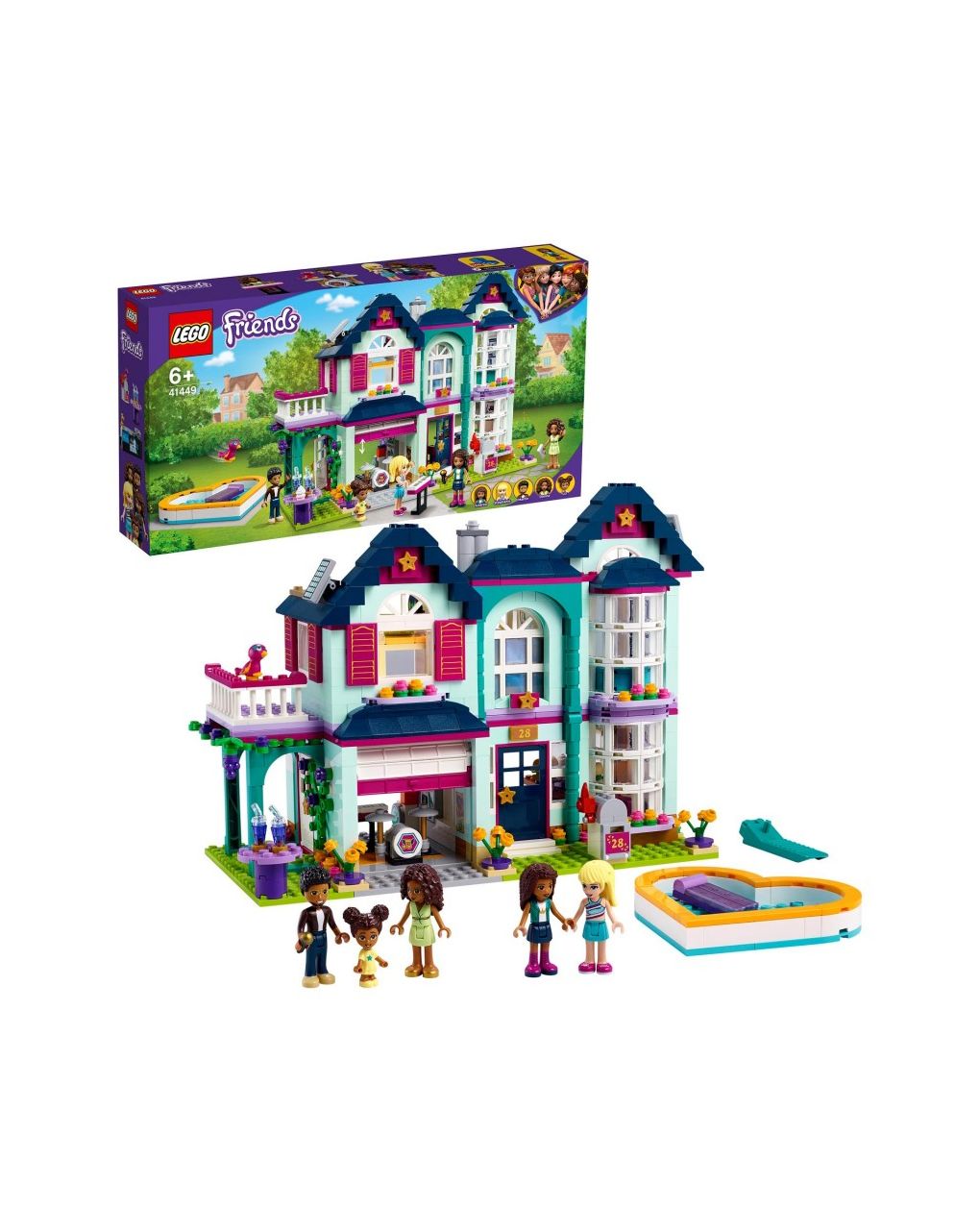 Lego  friends το οικογενειακό σπίτι της άντρεα 41449 - Lego, Lego Friends