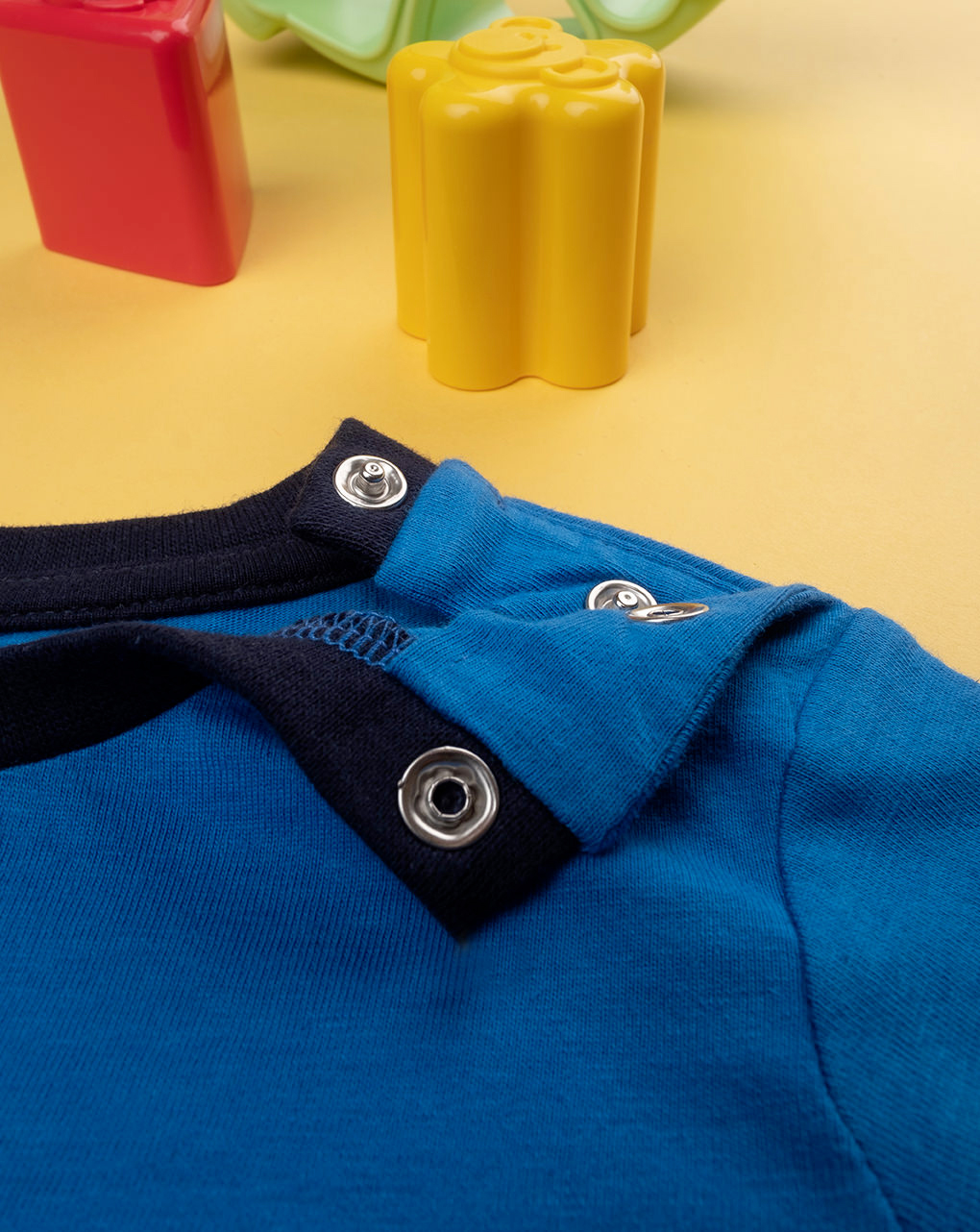 βρεφική μπλούζα μπλε με δεινόσαυρο για αγόρι - Prénatal