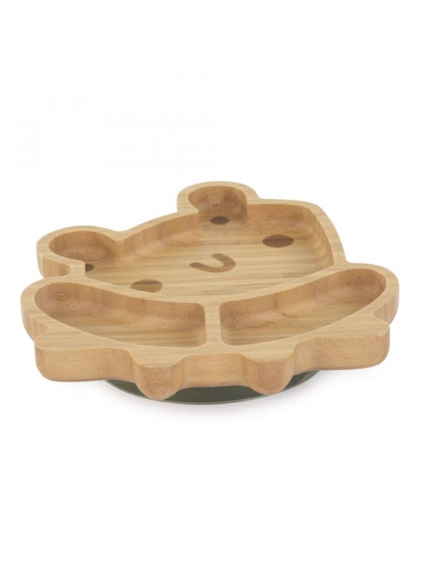 Miniland ξύλινο πιάτο wooden plate frog - Miniland