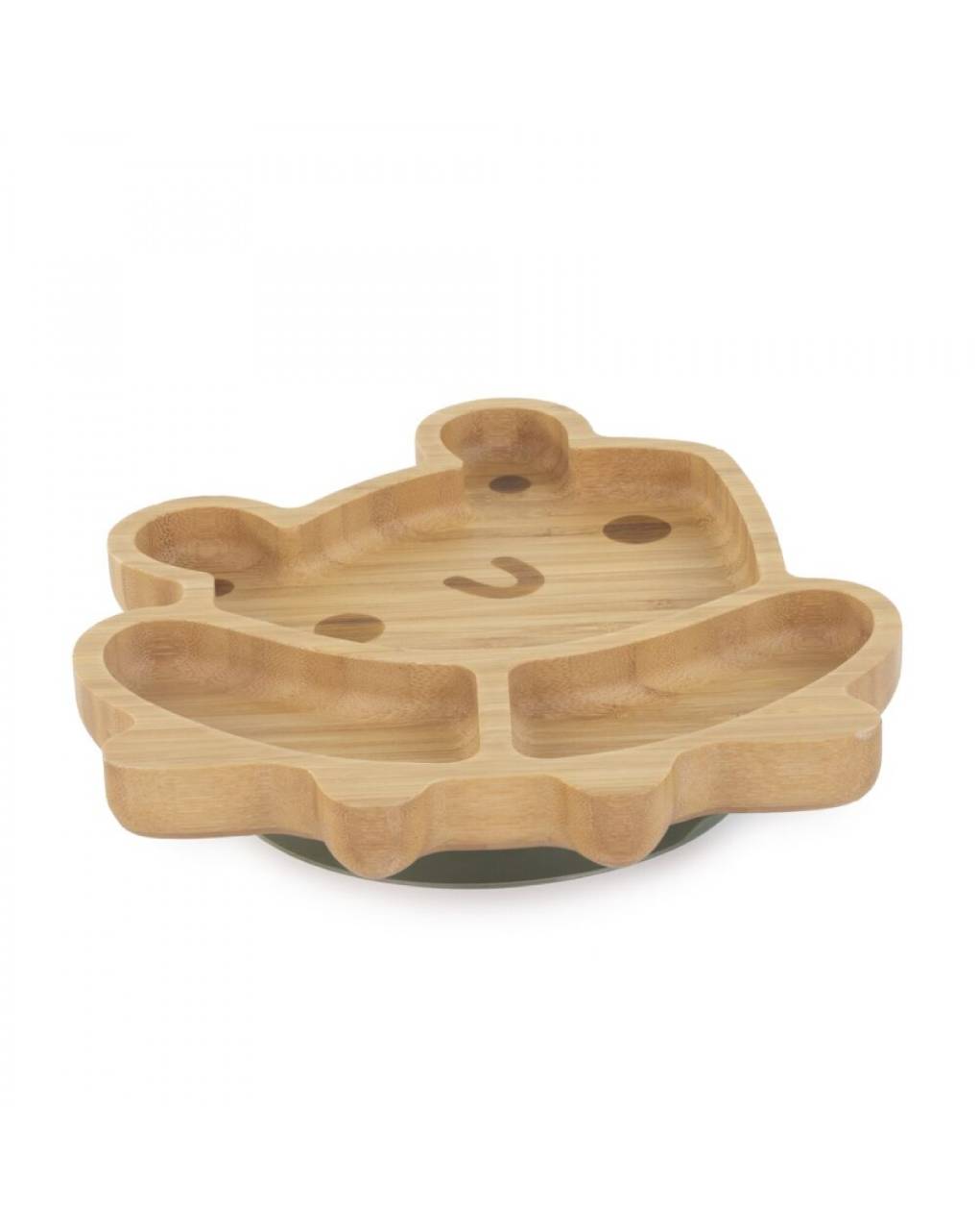 Miniland ξύλινο πιάτο wooden plate frog - Miniland