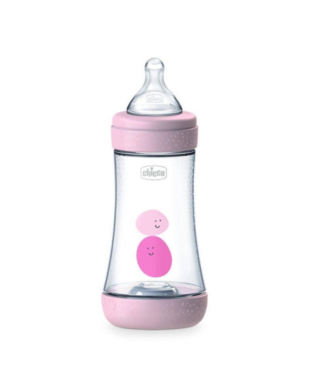 Chicco μπιμπερό πλαστικό perfect 5 ροζ 240ml 2m+