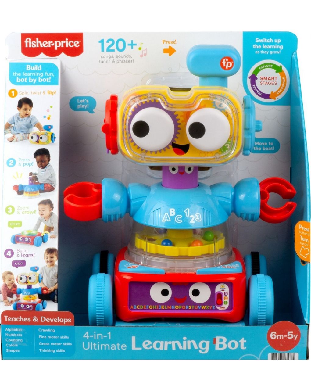 Fisher-price laugh & learn εκπαιδευτικό ρομπότ 4 σε 1-smart stages hck43 - Fisher-Price