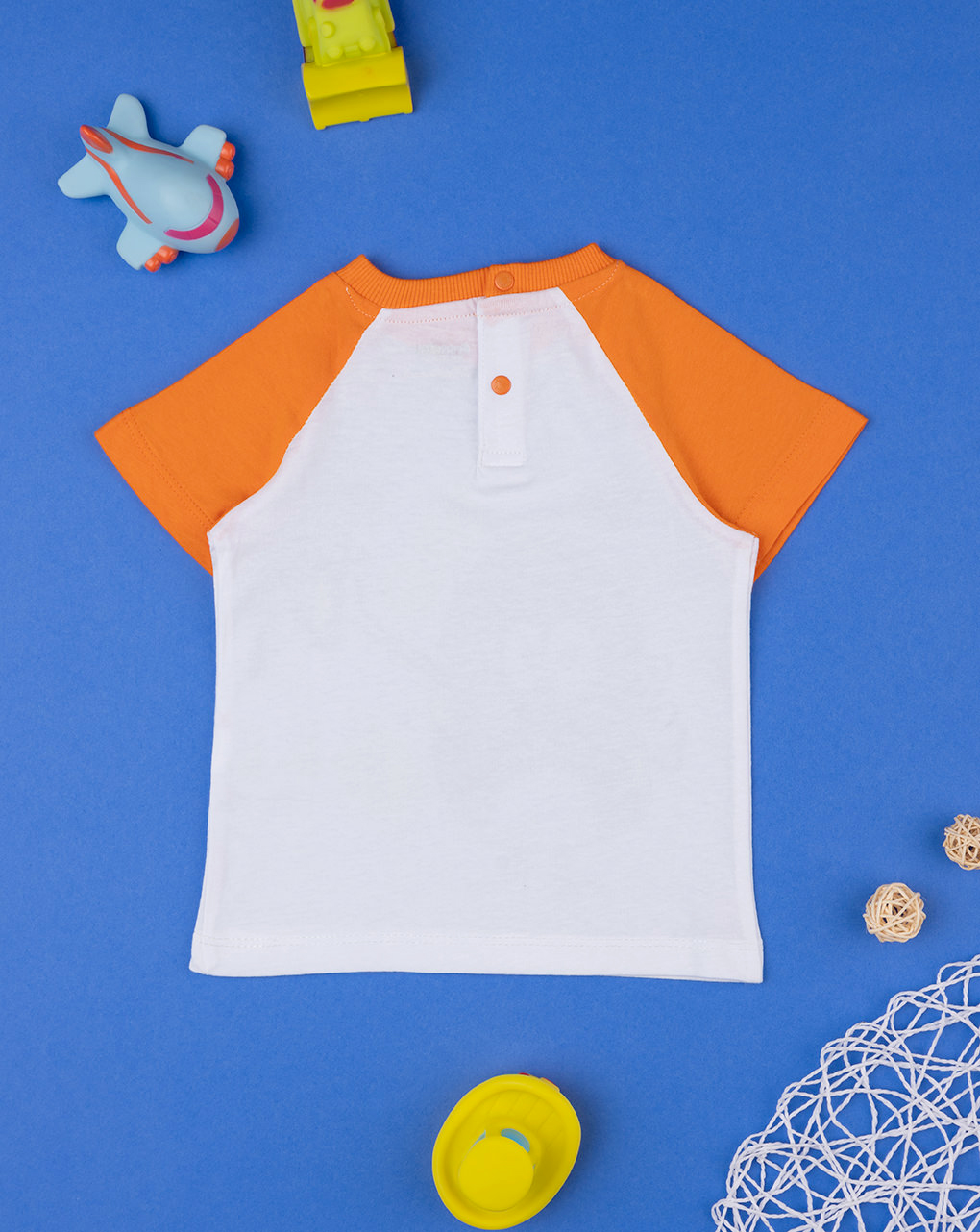 βρεφικό t-shirt λευκό με τερατάκι για αγόρι - Prénatal