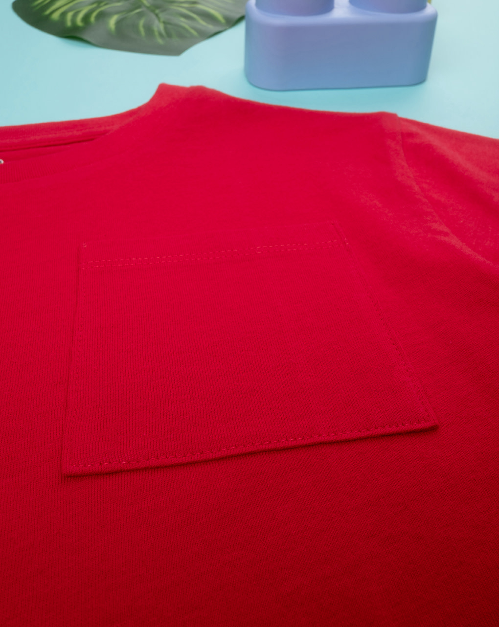 παιδικό t-shirt κόκκινο με τσέπη για αγόρι - Prénatal