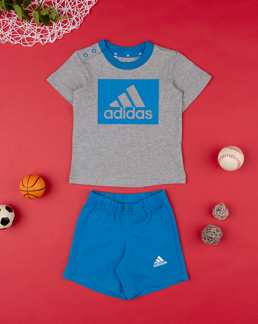 Adidas αθλητικό σετ t-shirt και σορτσάκι για αγόρι - Adidas