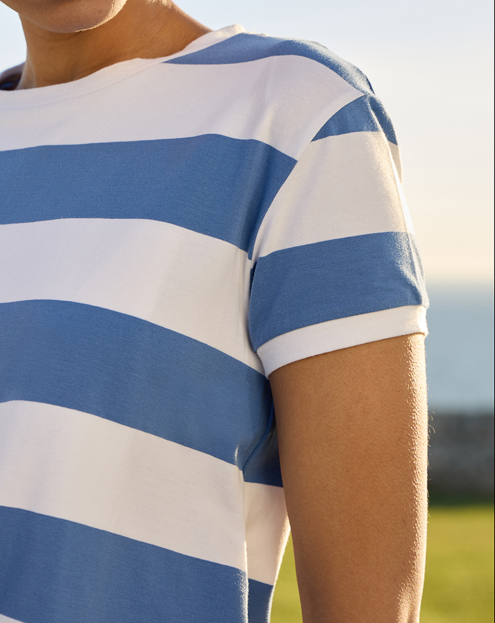 γυναικείο t-shirt εγκυμοσύνης ριγέ μπλε/λευκό - Prénatal