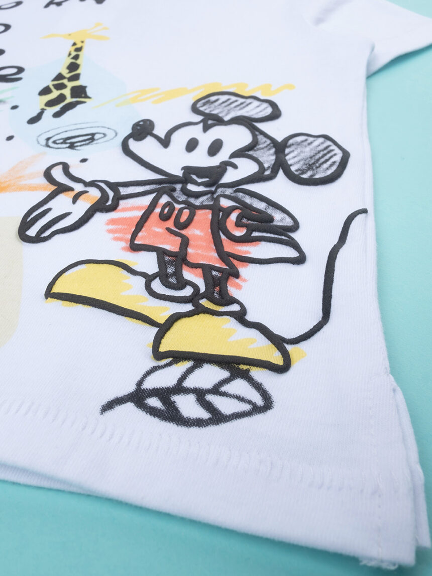 βρεφικό t-shirt λευκό με το mickey για αγόρι - Prénatal