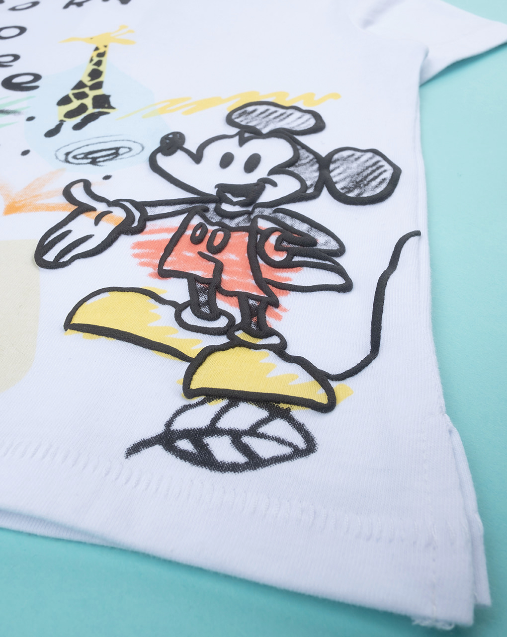 βρεφικό t-shirt λευκό με το mickey για αγόρι - Prénatal