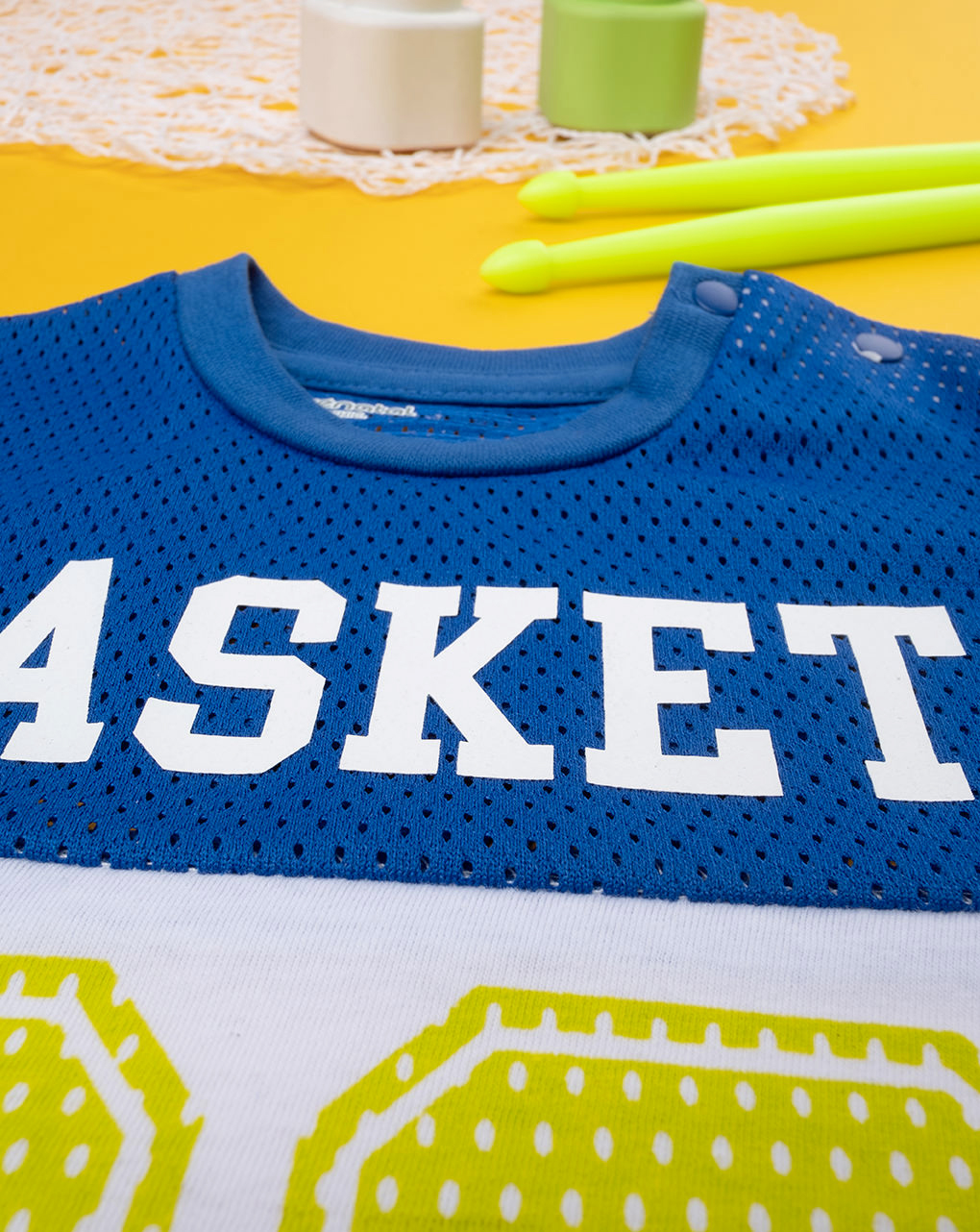 βρεφικό t-shirt δίχρωμο basket για αγόρι - Prénatal