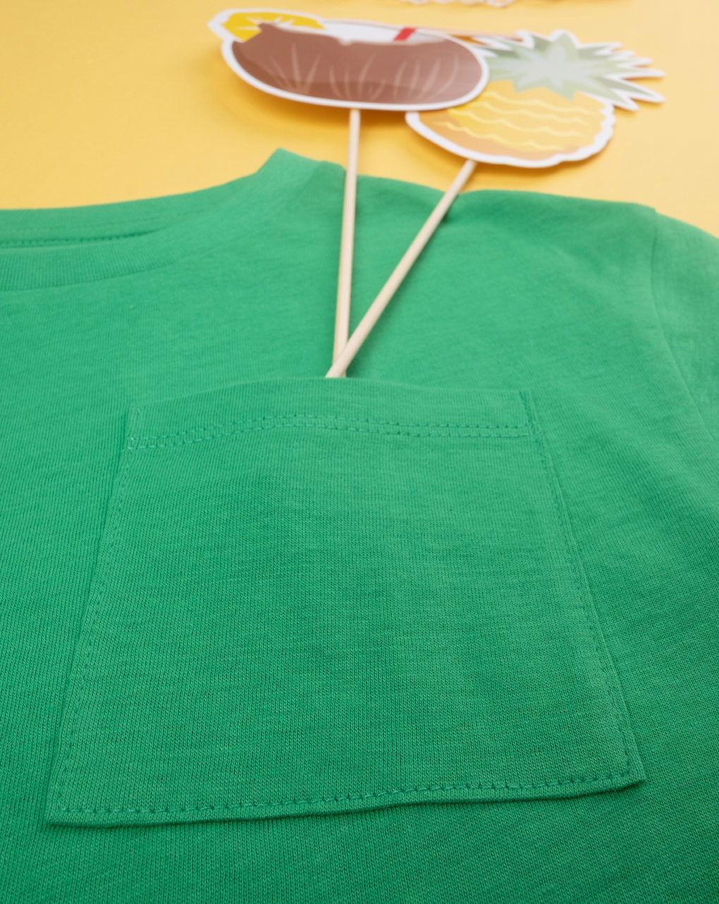 παιδικό t-shirt πράσινο με τσέπη για αγόρι - Prénatal
