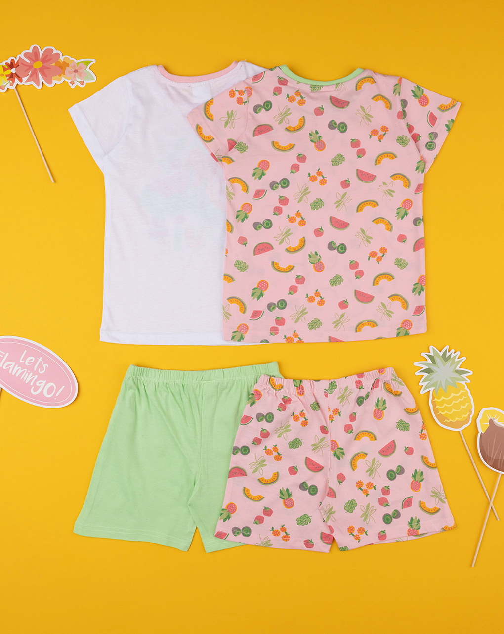 παιδικές πιτζάμες με φρούτα πακέτο x2 για κορίτσι - Prénatal