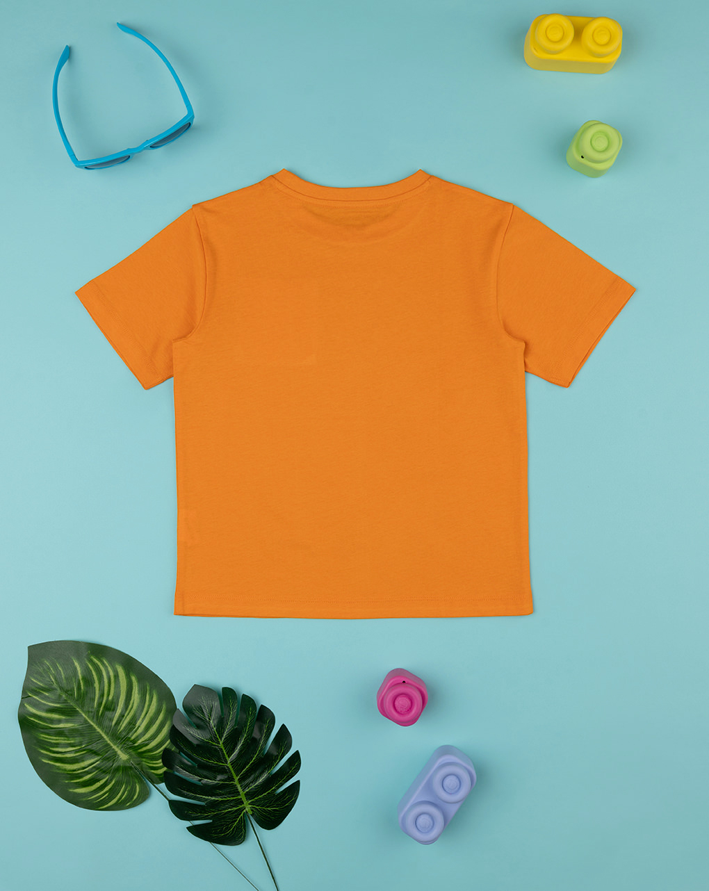 παιδικό t-shirt πορτοκαλί με τσέπη για αγόρι - Prénatal