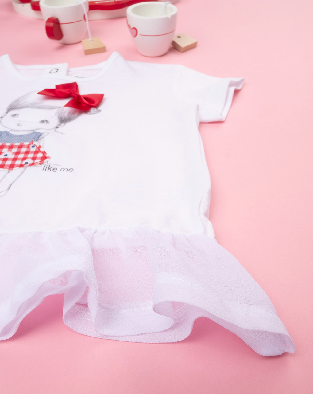 βρεφικό t-shirt λευκό sweet για κορίτσι - Prénatal