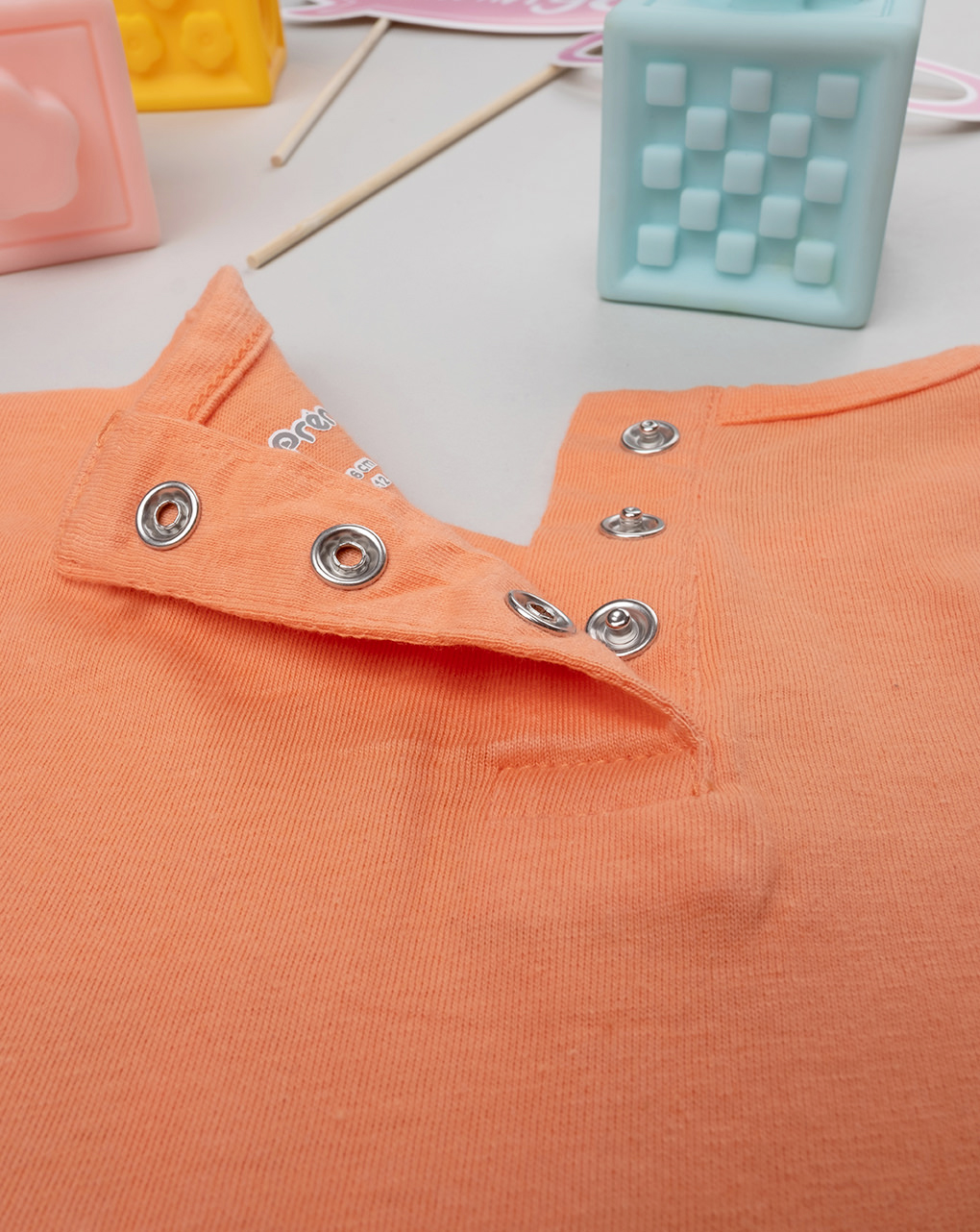 βρεφική μπλούζα πορτοκαλί με γατάκια για κορίτσι - Prénatal