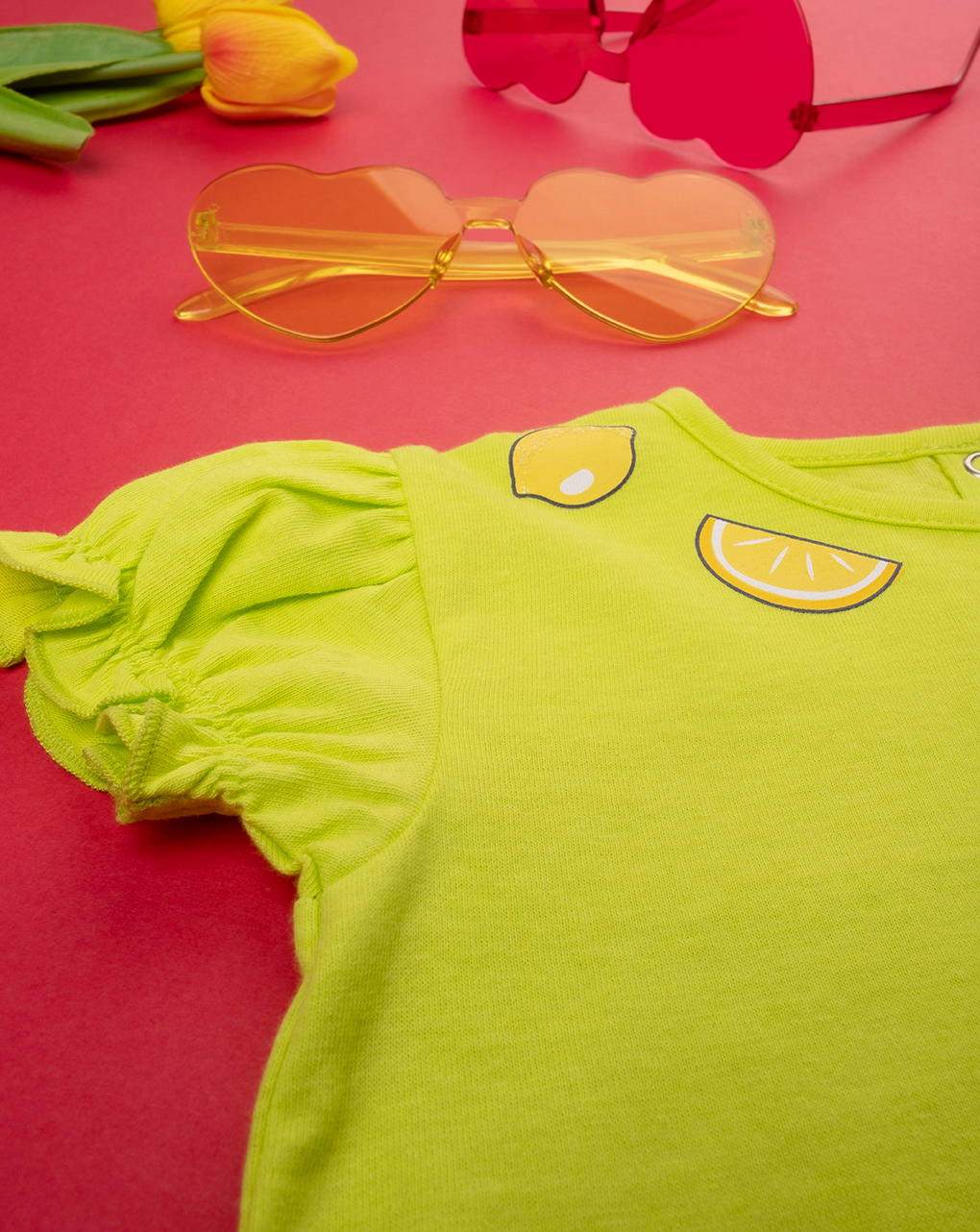 βρεφικό t-shirt λαχανί με λεμόνια για κορίτσι - Prénatal