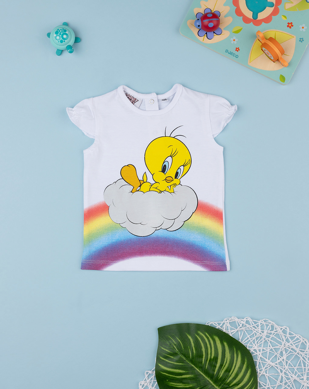 βρεφικό t-shirt λευκό με τον tweety για κορίτσι - Prénatal