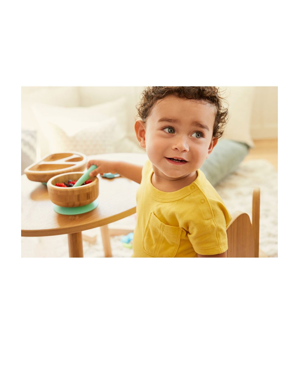 Munchkin bambou set bowl and spoon 1 τεμ - Munchkin