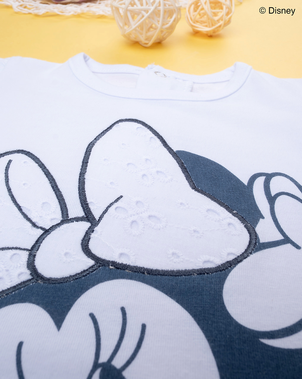 βρεφικό t-shirt λευκό με τη minnie για κορίτσι - Prénatal