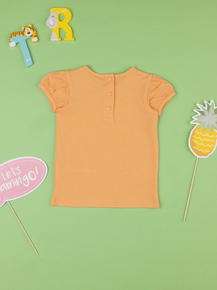 βρεφικό t-shirt πορτοκαλί με φρούτα για κορίτσι - Prénatal