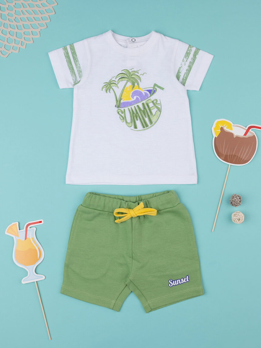 βρεφικό σετ t-shirt και σορτσάκι summer για αγόρι - Prénatal