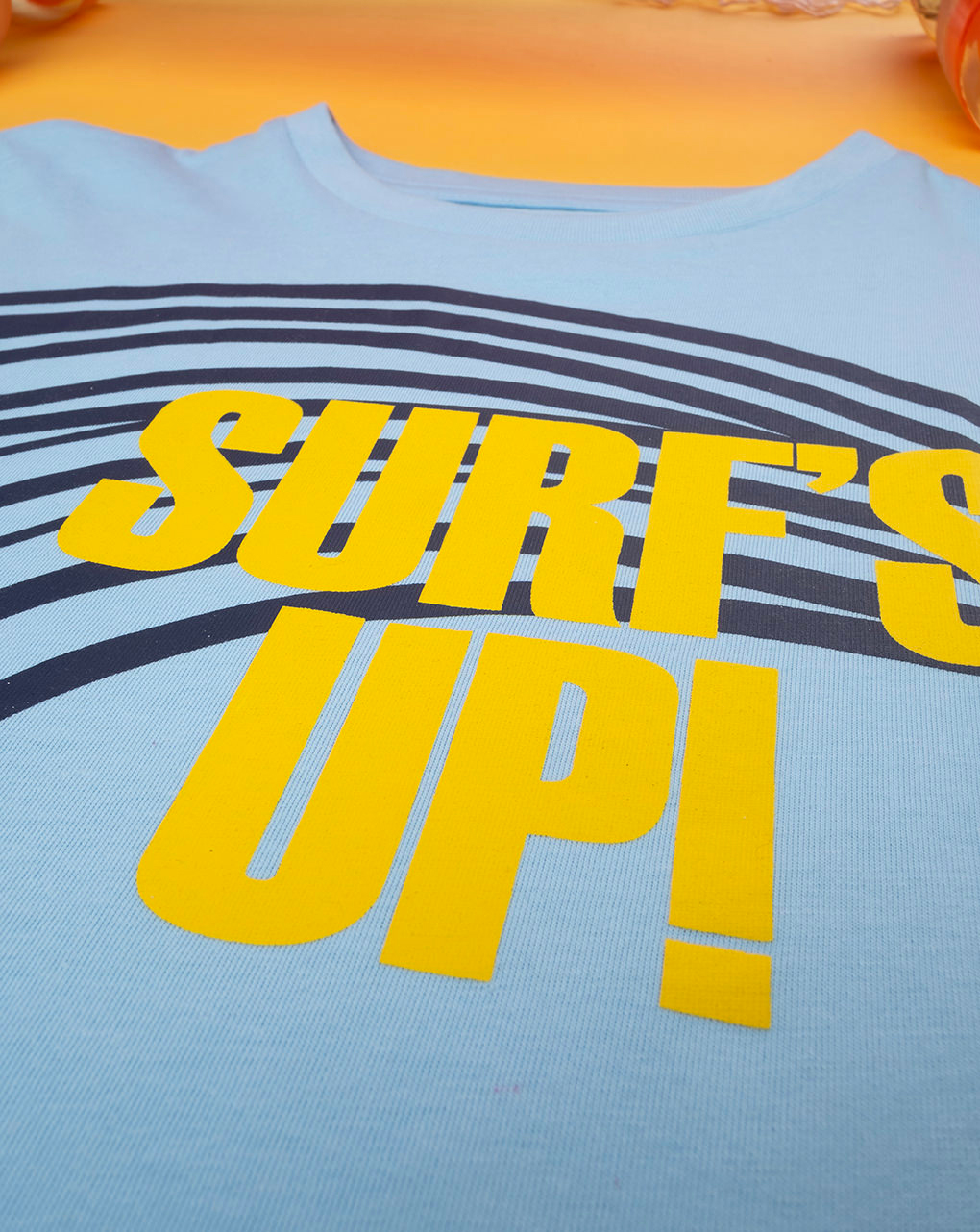 παιδικό t-shirt γαλάζιο surf's up για αγόρι - Prénatal