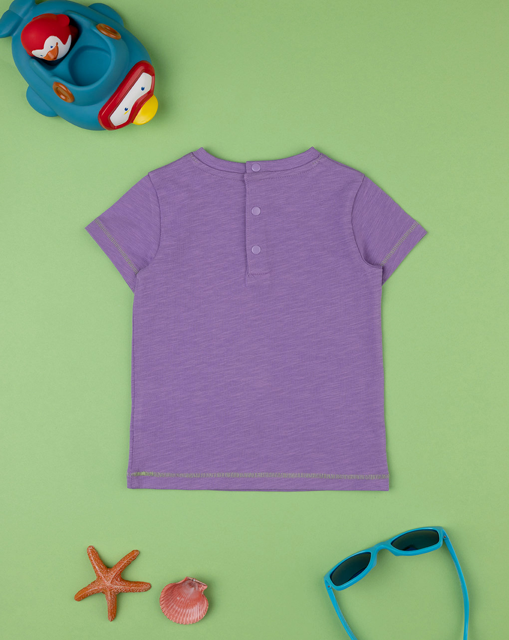 βρεφικό t-shirt λιλά sunny days για αγόρι - Prénatal