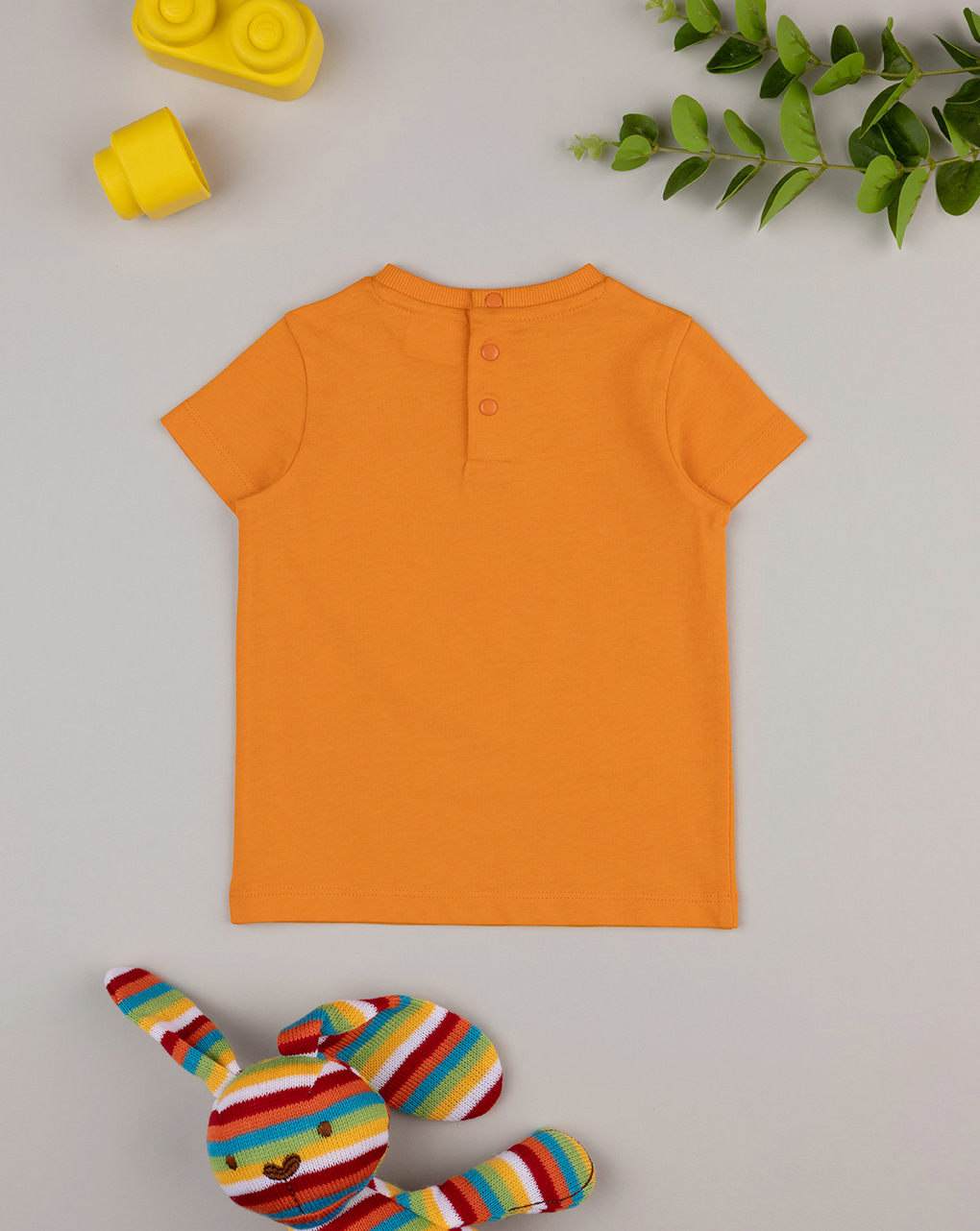 βρεφικό t-shirt πορτοκαλί game on για αγόρι - Prénatal