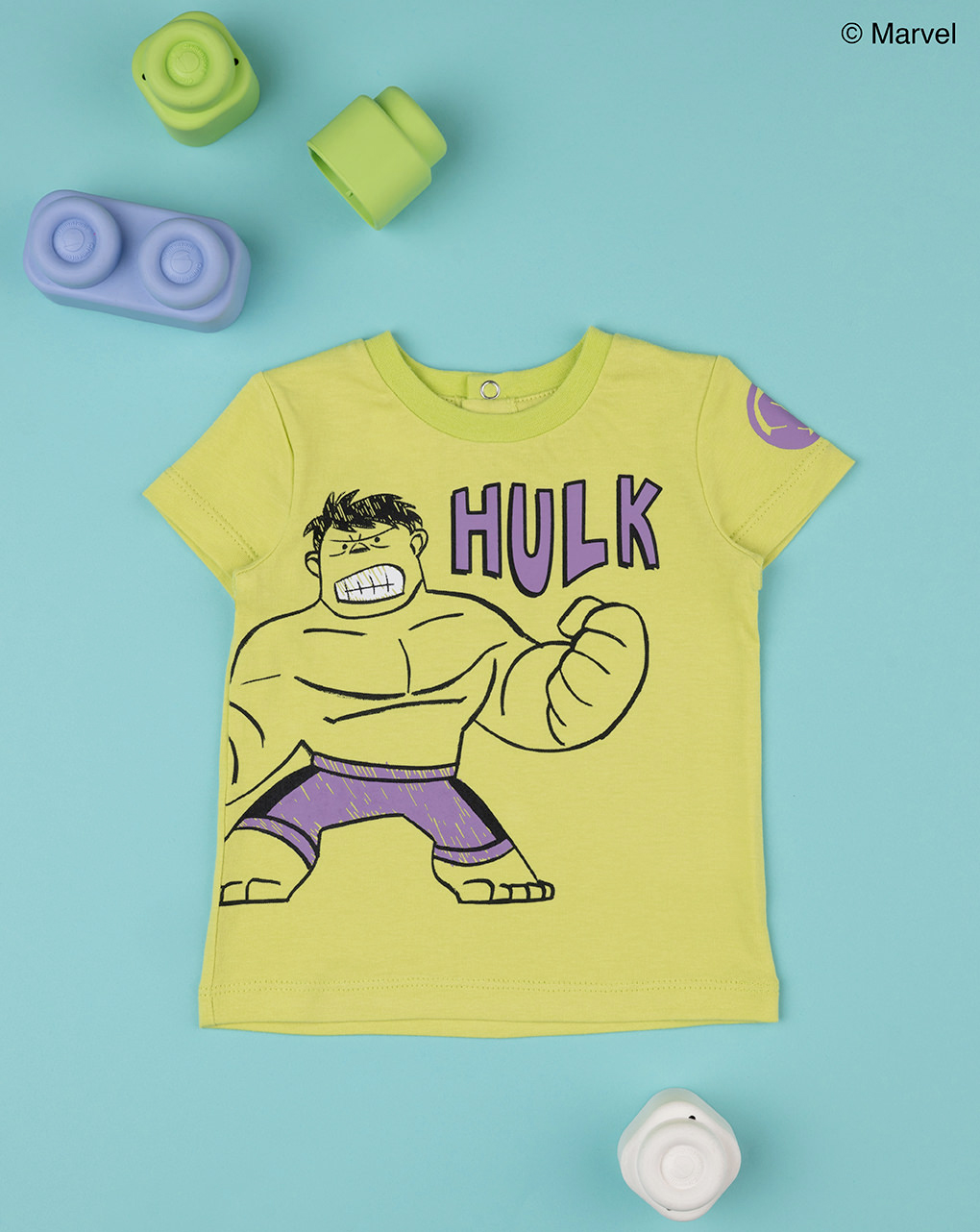 βρεφικό t-shirt λαχανί με το hulk για αγόρι