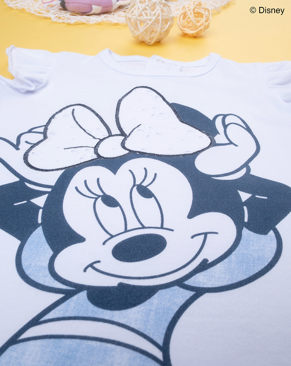 βρεφικό t-shirt λευκό με τη minnie για κορίτσι - Prénatal