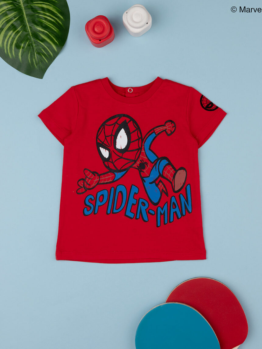 βρεφικό t-shirt κόκκινο με το spiderman για αγόρι - Prénatal